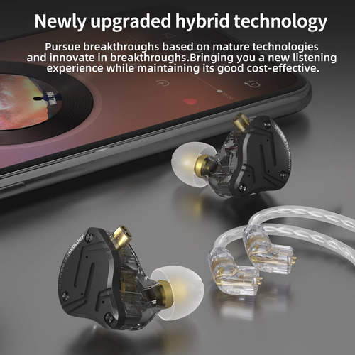 Auriculares In-ear Kz Zs10 Pro X Monitor, 4ba+1dd Actualiza