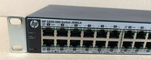 Switch Hpe Aruba J9981a 1820-48g 48x 1 Gb 4x Sfp 1 Gbps (Usado)