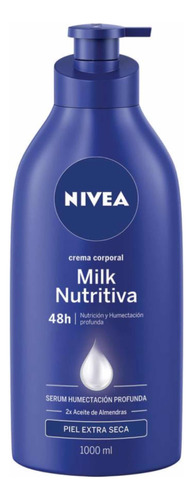 Crema Corporal **nivea Nutritiva Piel Extra Seca 1l ***