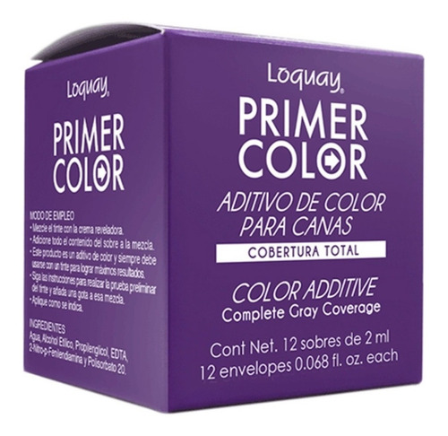 Aditivo De Color Para Tinte Cobertura Total De Canas Loquay