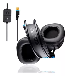 Audifono Gamer Para Pc Sades X-power Plus Negro/azul