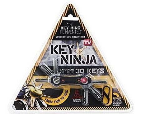 Key Ninja Organize Hasta 30 Llaves Luces Led Duales Incorpor