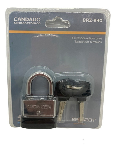 Candado Acerado Bronzen Templado 40 Mm-brz940