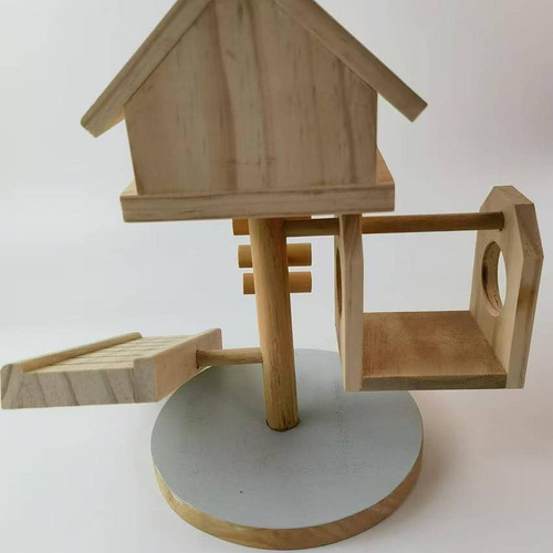 Dwarf Hamster House Diy Pet Living Playground Entrenamiento