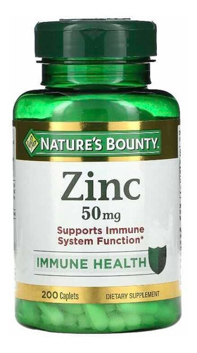 Zinco - 50mg 200 Cápsulas - Natures Bounty - Zinc