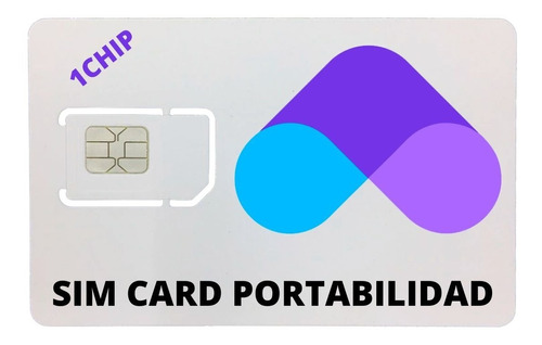 1 Sim (chip) Portabilidad Axios Mobile Con Paquete Incluido
