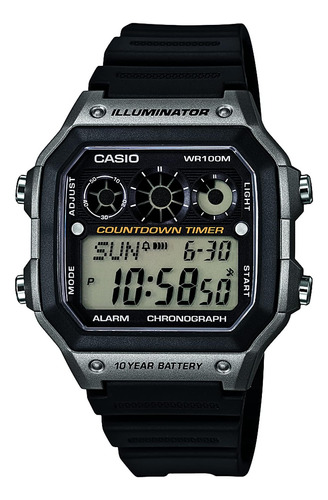 Reloj Casio Para Hombre Ae-1300wh-8avcf Illuminator Display 