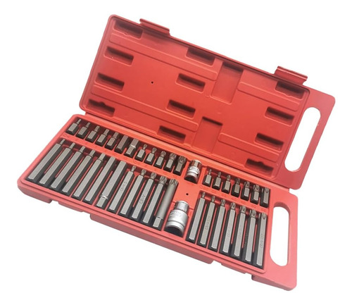 Jogo De Ferramentas Bit Torx Allen Multidentado Crv 40 Pçs