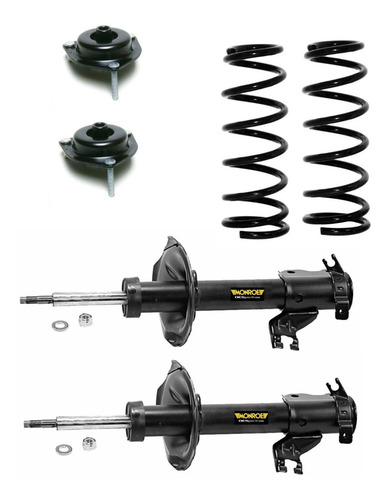2 Amortiguador Delantero Sentra B15 2000-2001 Resorte Bases