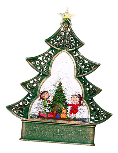 Caja Musical De Navidad Con Luces Brillantes Y Duende