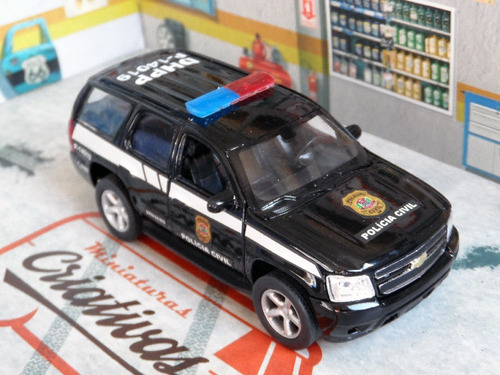 Miniatura Chevrolet Tahoe Polícia Civil Pc Sp - Atual