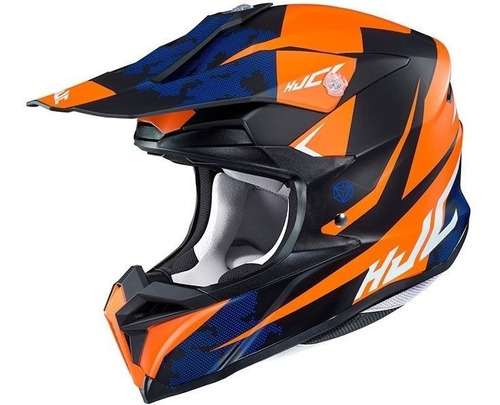 Hjc Casco Motocross I50 Tona Mc7sf Naranja Mate Aprobados