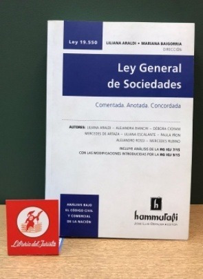 Ley General De Sociedades. Anterior. 2017 - Araldi, Baigorri