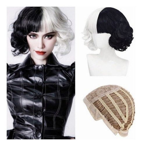 A. Peluca Peruca De Cosplay Cruella Devil Same Realistic +