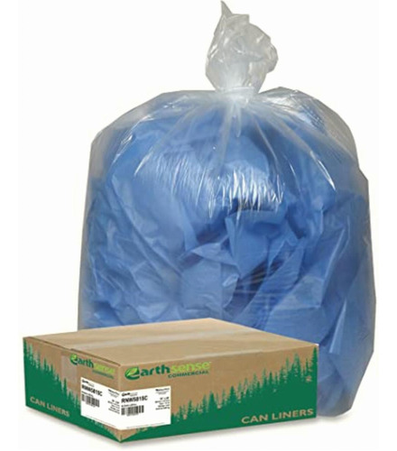 Earthsense Commercial Rnw5815c Can Liner, 55-60 Gal, 1.5