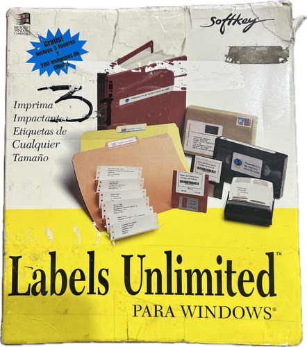 Software Antiguo Para Etiquetas Windows 1994 De Coleccion (Usado)