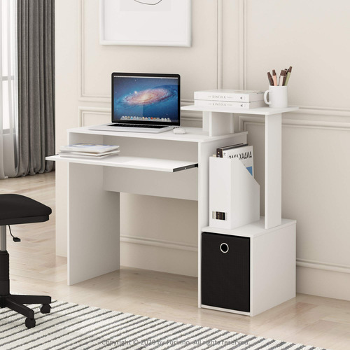 Escritorio Para Computadora Madera Multiproposito, Blanco