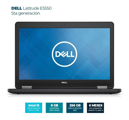 Laptop Dell Intel Core I5 5ta Gen 8 Ram 256gb Ssd Refurbish