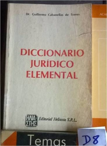 Diccionario Juridico Elemental Cabanellas,editorial Heliasta