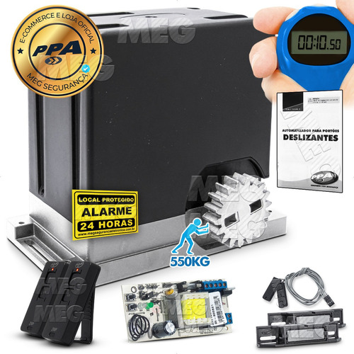 Automatizador Motor Portão Eletronico Ppa Dz Cube 550kg 1/3