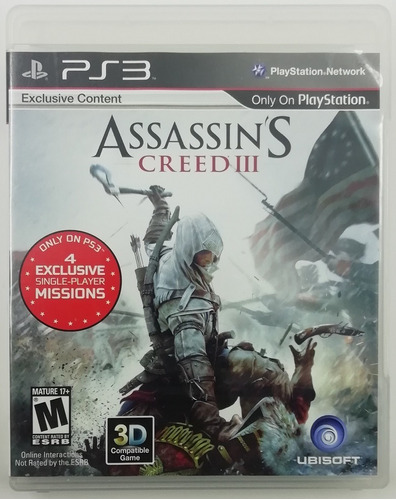 Ps3 Assassins Creed 3 $349 Pesos Usado Mikegamesmx