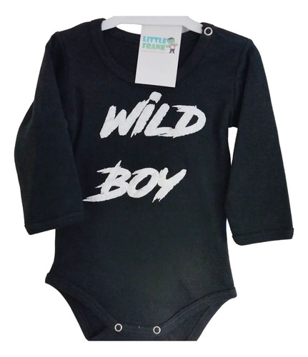 Body Algodon Bebe Manga Larga Wild Boy Chico Salvaje