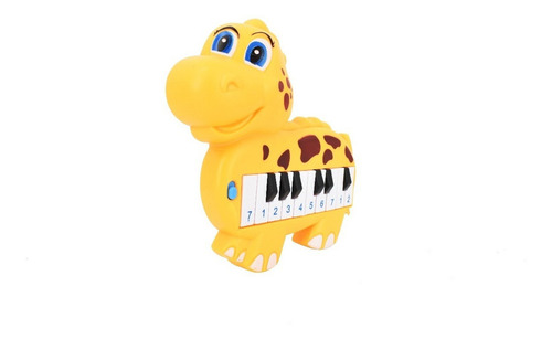 Juguete Didactico Para Bebe Piano Teclas Con Sonido Color Amarillo