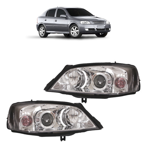 Par Farol Dianteiro Astra 2003 2004 2005 2006 Foco Duplo