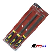 Comprar Juego De Limas Con Mango De Goma 8puLG.  3 Pzas. Ateprotools