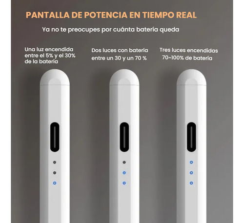 Lápiz Óptico Stylus Pluma Para iPad,rechazo Palma + Iman