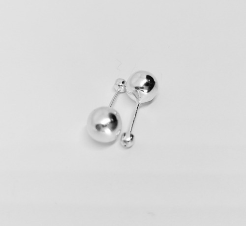 Aretes Broqueles Dormilona En Plata Ley 925 4 Mm