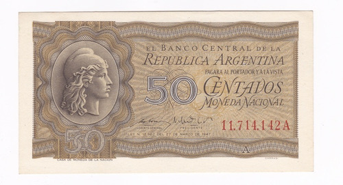 Ltb062. 50 Centavos De 1950. Progreso. B1901.