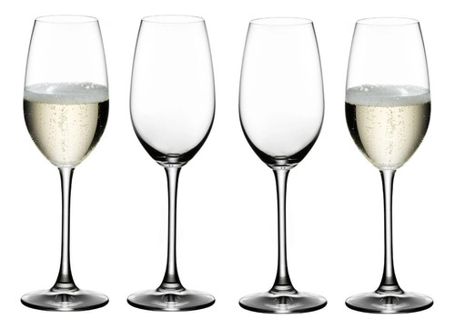 4 Taças De Champagne Riedel Restaurant Cristal Glass 260ml