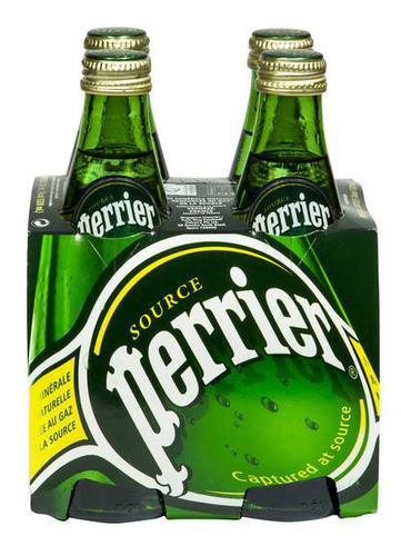 Água Mineral Gaseificada Source Perrier Pack 4 X 330ml