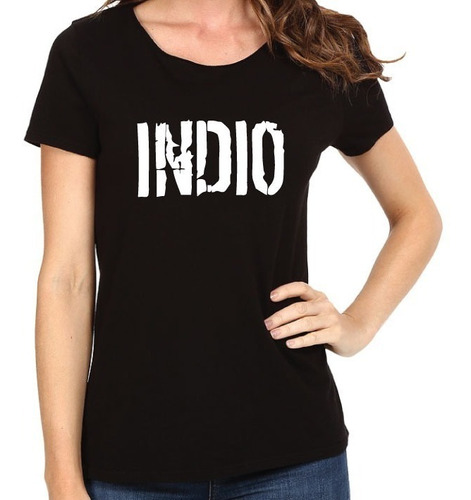 Remera Mujer Indio Solari Logo Patricio Rey Redondos Rock