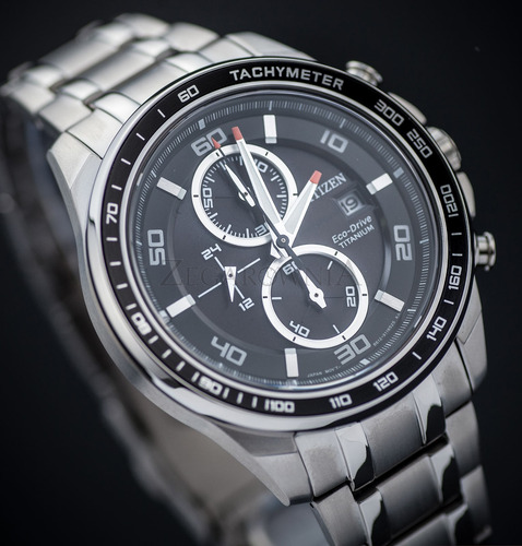 Reloj Citizen Eco-drive Titanio Ca0340-55e Cristal Zafiro Gris (Usado)