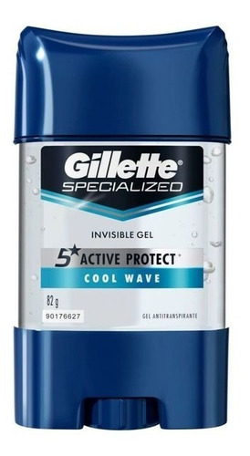 Gel Antitranspirante Gillette Cool Wave Clear 82 G