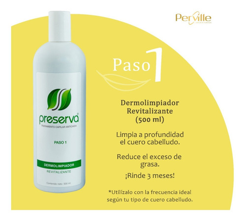 Imagen 3 de 5 de Preserva® Tratamiento Capilar Anti-caída: ¡te Rinde 3 Meses!