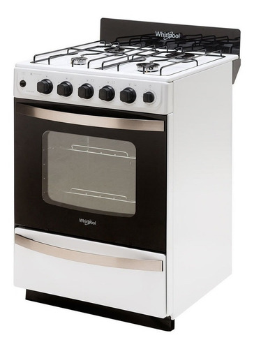 Imagen 3 de 5 de Cocina Whirlpool Wfb57dw Multigas 4 Hornallas Blanca 220v