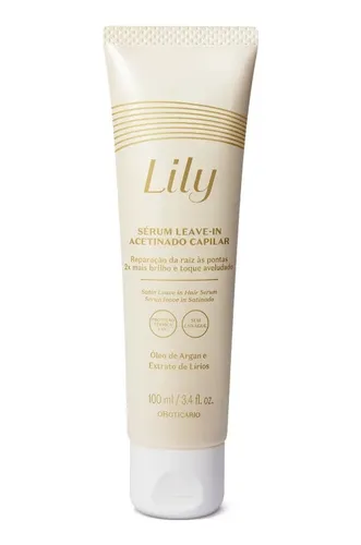 Sérum Leave-in Acetinado Capilar Lily O Boticário 100ml