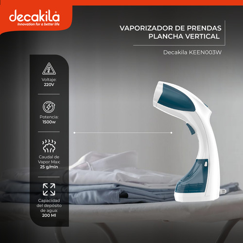 Plancha Vertical Vaporizador De Prendas Decakila Keen003w