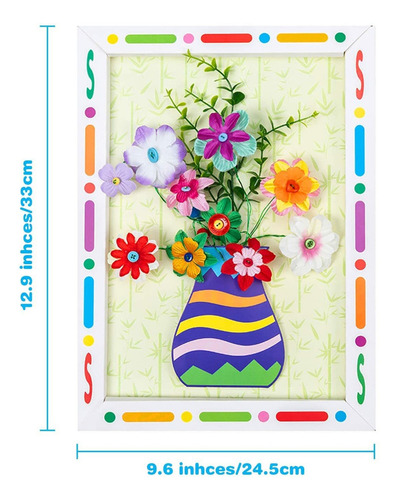 Jetec - Kit De Manualidades Con Botones De Flores Para Niños