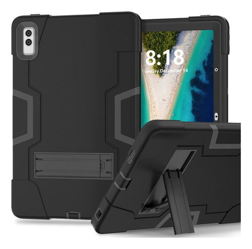 Pbb Capa Preta De Cor Contrastante Para Lenovo Tab M10 5g