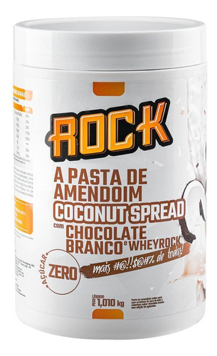 Rock Pasta Amendoim Coconut Chocolate Branco E Wheyrock