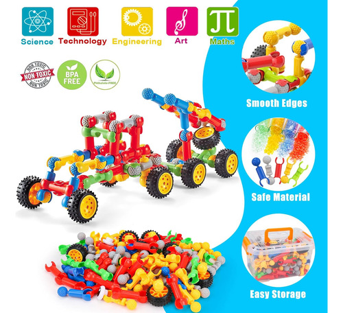 Juguetes De Construcción De Troncos Para Niños De 3, 4, 5, 6