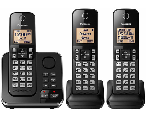 Set 3 Teléfonos Inlambricos Panasonic Kx-tg633sk Dect 6.0