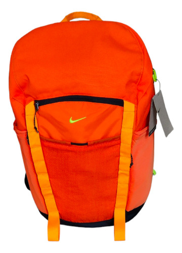 Mochila Nike Hike. Color Naranja Intenso. Modelo Dj9677-819