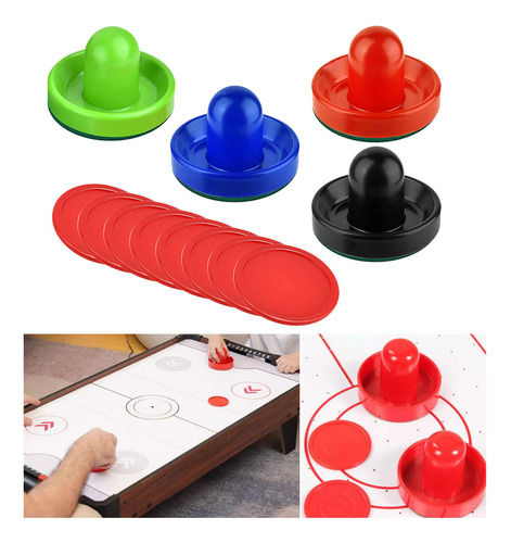 Empujadores Y Discos De Air Hockey Discos De 2,5 4 Colores