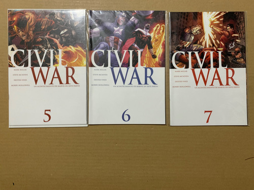 Civil War 1-7 Miniserie Completa Inglés Y Español Marvel (Usado)