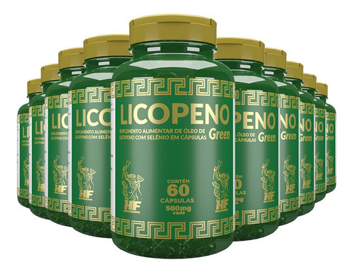 Licopeno Green Hf Suplements 10x60caps + Coqueteleira